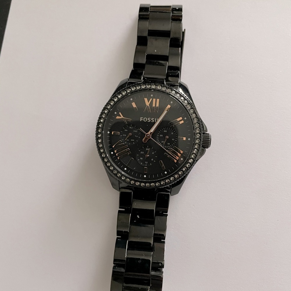 Fossil Cecile Rose Gold and Black watch